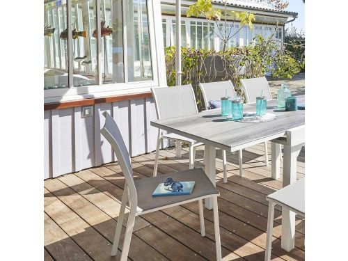 Tuinstoel Stapelbaar - Buitenstoel Terras - Comfortabel Zitten - Lichtgewicht