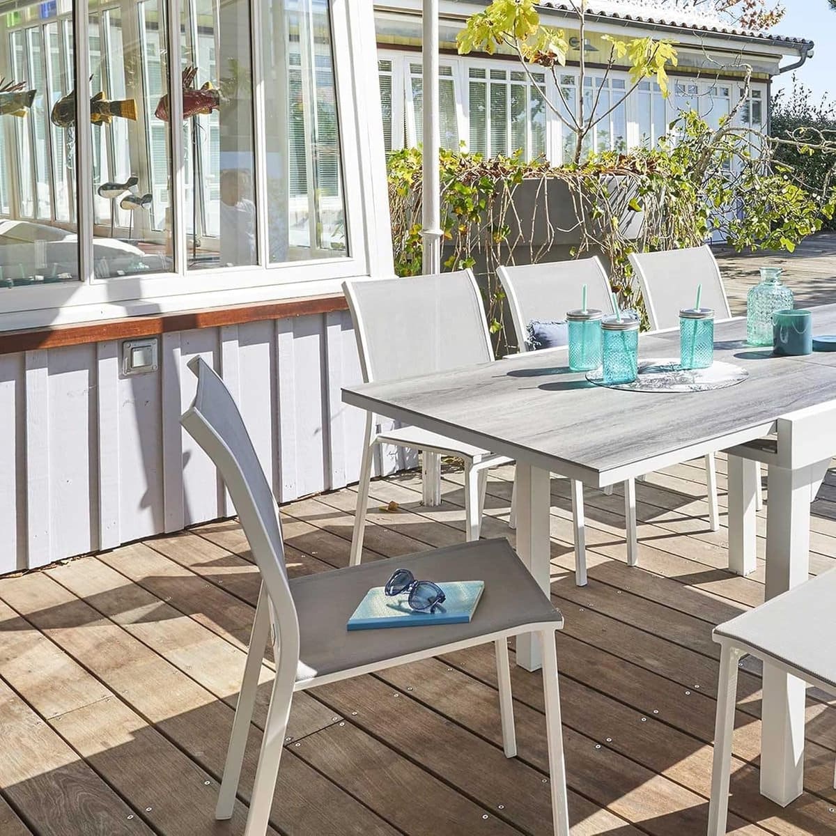 tuinstoel stapelbaar buitenstoel terras comfortabel zitten lichtgewicht