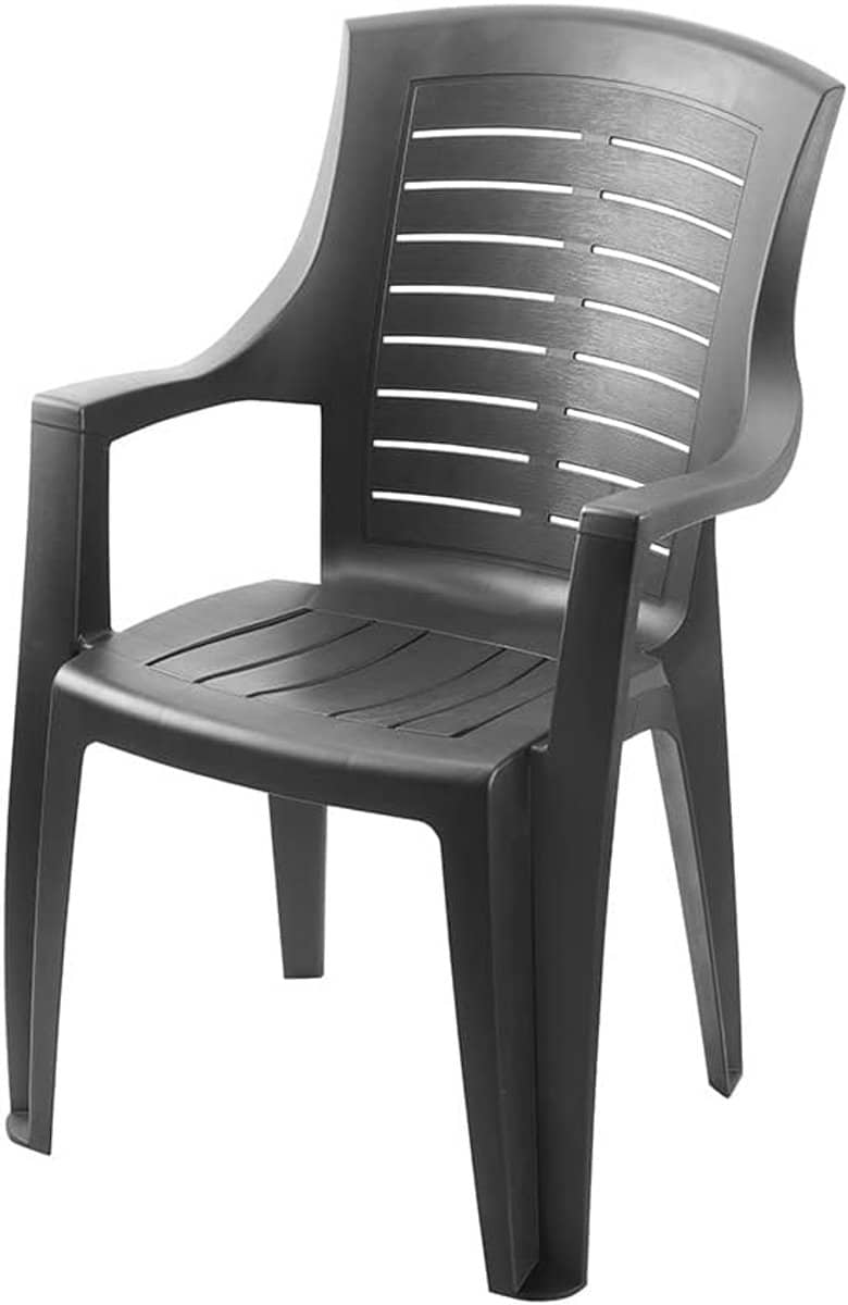 tuinstoel terrasstoel buitenstoel comfortabel zitten stapelbaar metaal