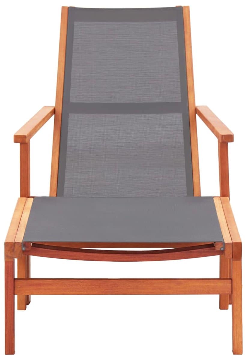 tuinstoel | tuinzetel | terrasstoel | buitenstoel met voetensteun eucalyptushout