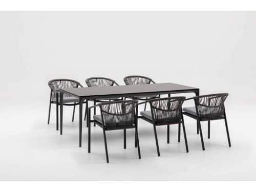 Tuinstoel Valencia Antraciet Relax Dining (stapelbaar) - 6301A