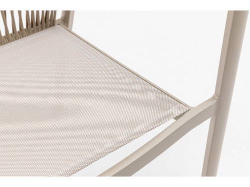 Tuinstoel Valencia Warm Wit Relax Dining (stapelbaar) - 6301W