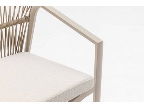 Tuinstoel Valencia Warm Wit Relax Dining (stapelbaar) - 6301W