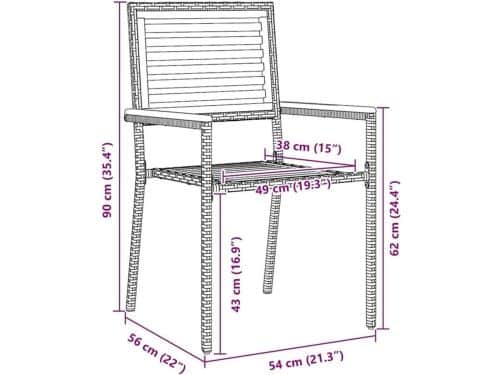 Tuinstoelen - Buitenstoelen - Balkonstoelen - Terrasstoelen - Stapelbare stoelen