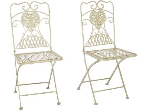 Tuinstoelen Ijzer - Bistrostoelen Buiten - Terras Zitten - Antieke