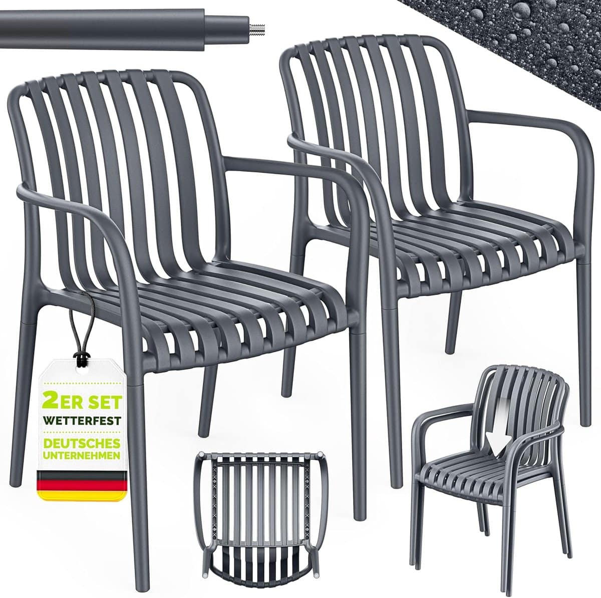 tuinstoelen stapelbaar terrasstoelen outdoor buiten zitten weerbestendig