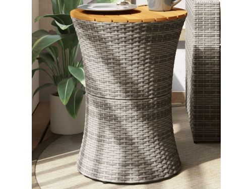 Tuintafel Trommelvorm - Buitenmeubel Bijzettafel - Genieten van Koffie