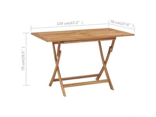Tuintafel - Tuintafel Eettafel - Klaptafel - Bijzettafel - Opvouwbaar