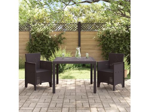 Tuintafelset 3-delig - Balkonset Lounge - Buiten Eten - UV-bestendig