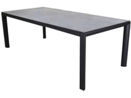 Tunis Angora dining tuinset 220x100x74,5 cm 7 delig verstelbaar grijs