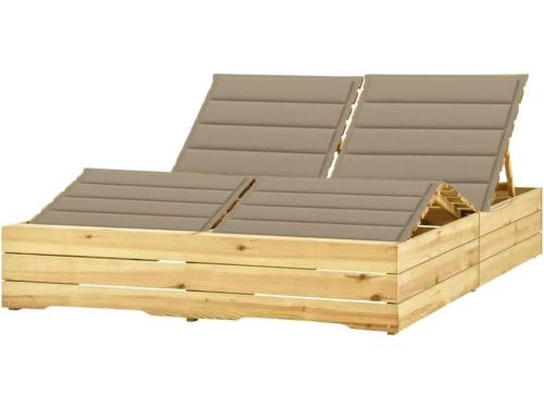 Tweepersoons Ligbed - Loungebed Tuin - Ontspannen Buiten - Verstelbare