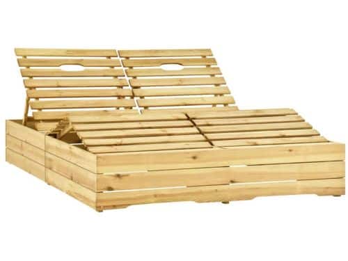 Tweepersoons ligbed met kussens - Grenenhout Tuinbank - Lounge Stoel