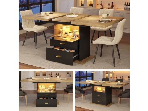 Uitklapbare Tafel - Uitschuifbare Eettafel - Klaptafel - Vouwtafel