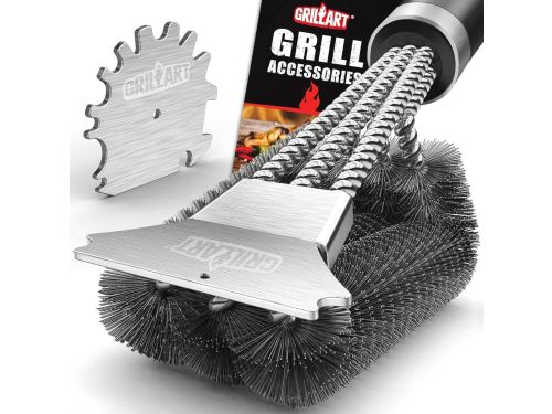 Universele BBQ Grondreiniger met Dubbele Schraper - 45.7 cm Grillborstel