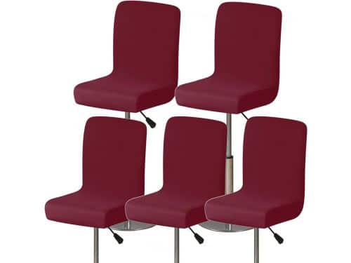 Universele Elastische Barkruk Hoezen met Rugleuning - Voordeelverpakking (1 t/m