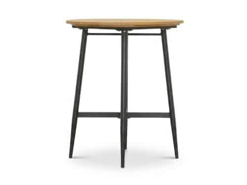 Valencia dining bartafel 4 personen | teakhout + aluminium | antraciet | 90cm rond