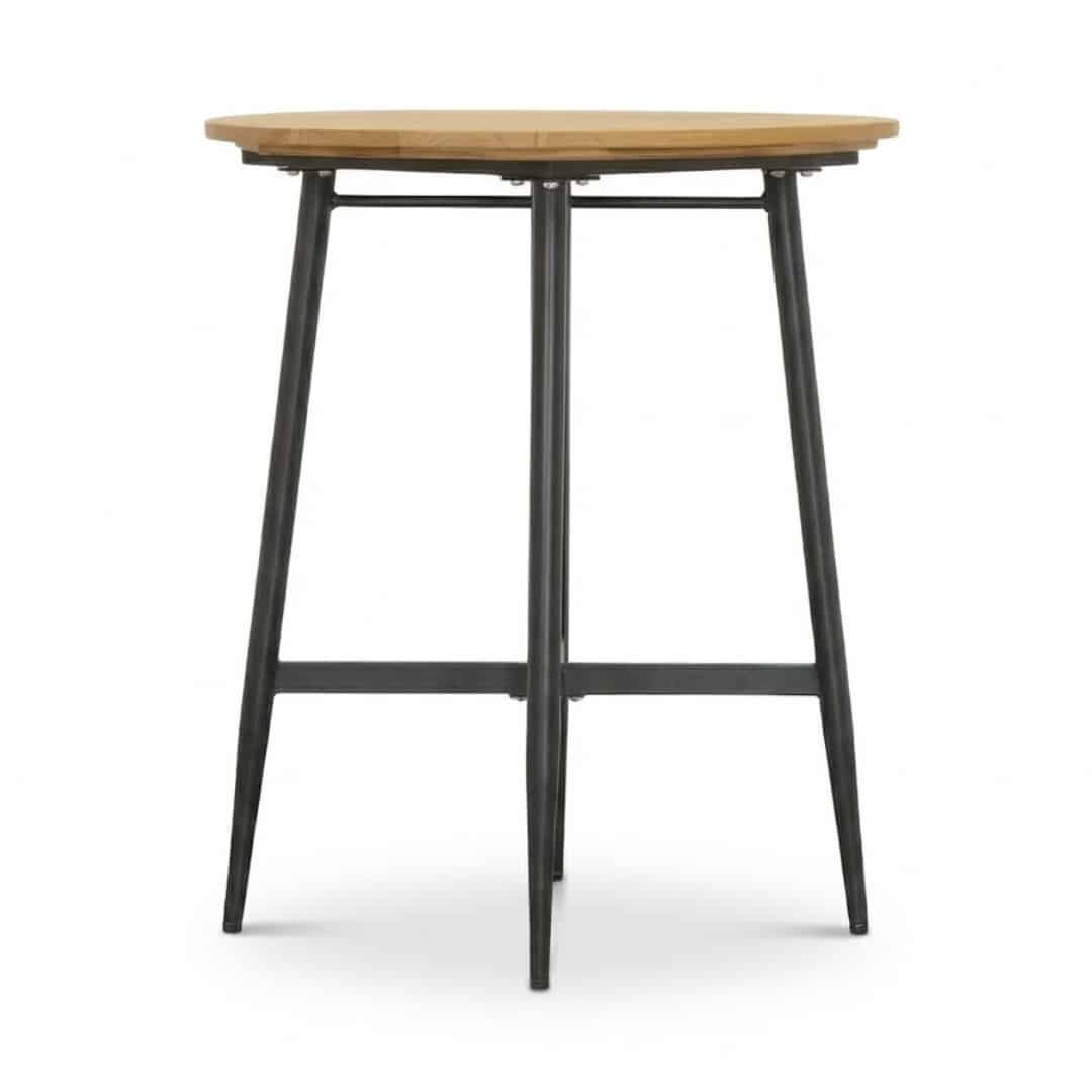 valencia dining bartafel 4 personen | teakhout + aluminium | antraciet | 90cm rond