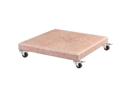 Venezia parasolvoet 120kg met zwenkwielen | graniet | beige