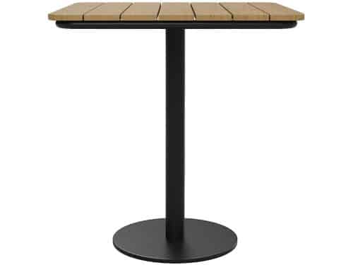 Vente-unique Tuinset van polywood en metaal: een tafel B.70 cm