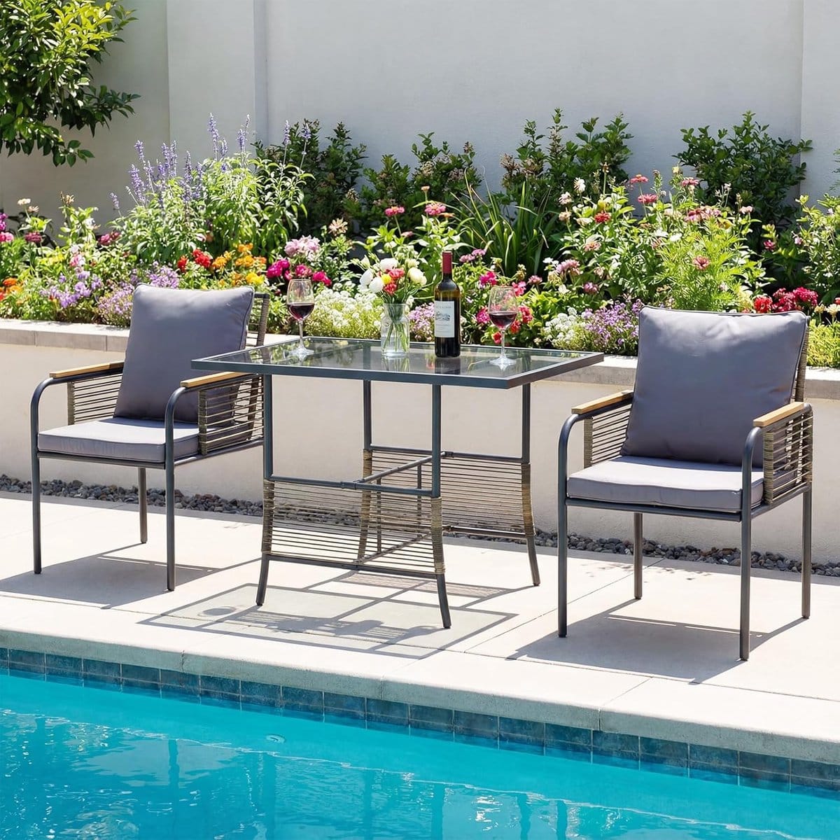 verona compact rattan balkonset 3 delig met tafel en 2 stoelen