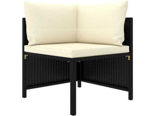 Verona Luxe 7-Delige Polyrattan Loungeset met Voetenbank en Kussens