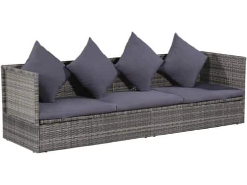 Verstelbaar Ligbed Buiten met Kussens voor Tuin en Terras