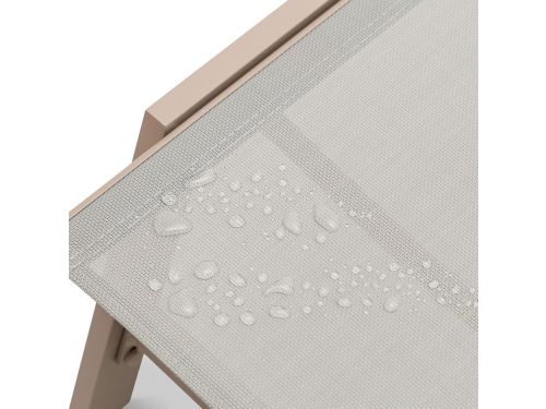 Verstelbare aluminium ligstoel 192 x 31 x 55 cm