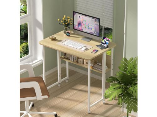 Verstelbare bijzettafel voor bank en woonkamer, hoogte aanpasbaar