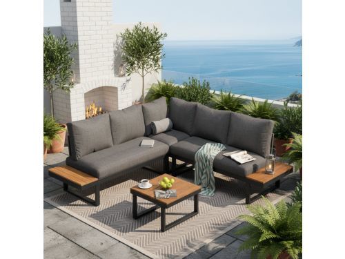 Verstelbare Hoek Loungeset - Comfortabel & Weerbestendig - Ideaal voor