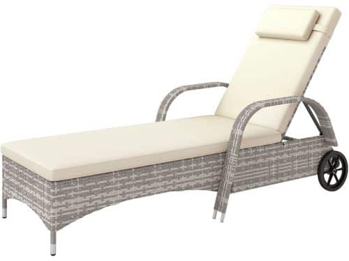 Verstelbare Ligstoel - Ligbed - Tuinstoel - Loungebed - Relaxstoel