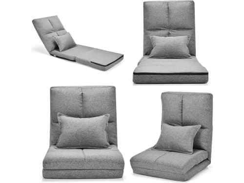 Verstelbare Luie Bank 5 standen Inklapbaar Ligbed met Rugleuning