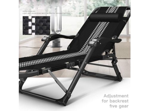 Verstelbare Opvouwbare Tuinligstoel Ligbed Zonnebed 178 x 65 x 25
