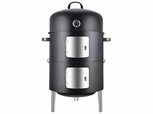 Verticale Houtskool Roker 17 Inch - Heavy Duty BBQ Grill