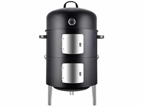 Verticale Houtskool Roker 17 Inch - Heavy Duty BBQ Grill