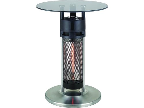 Verwarmingstafel Zilver - Terrasverwarmer Tafel voor Buiten