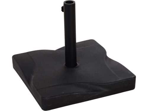 Verzwaarde Parasolvoet Vierkant 20kg HDPE Cement Zwart voor Diverse Parasols