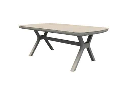 Vespera uitschuifbare dining tuintafel 190-270x110xH74 cm latte