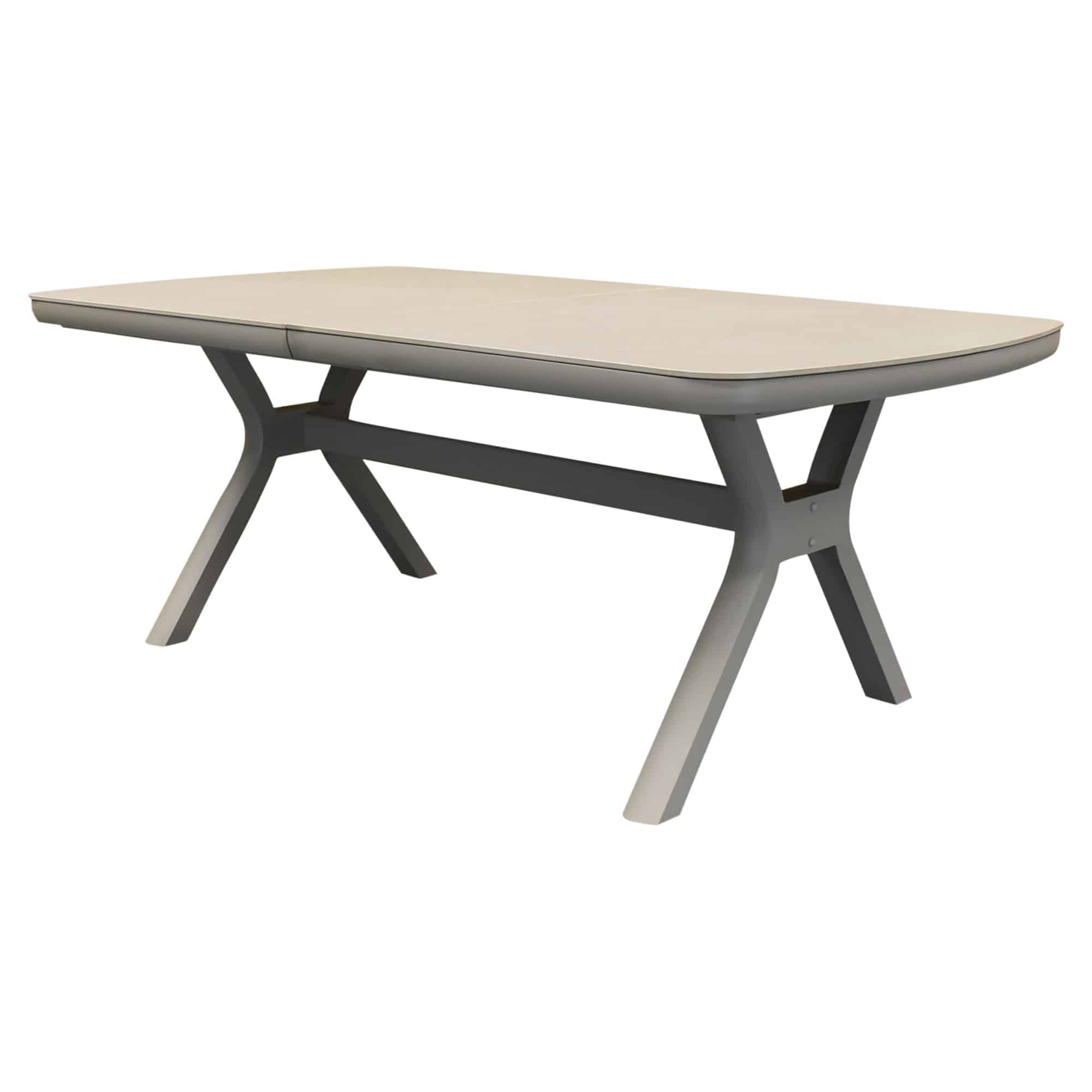 vespera uitschuifbare dining tuintafel 190 270x110xh74 cm latte