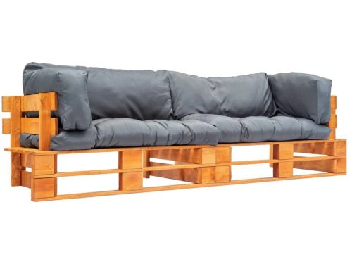 vidaXL - 2-delige - Bankenset - pallet - met