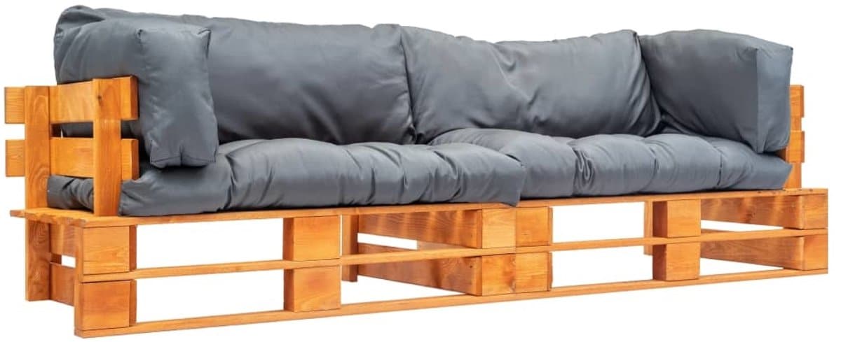 vidaxl 2 delige bankenset pallet met