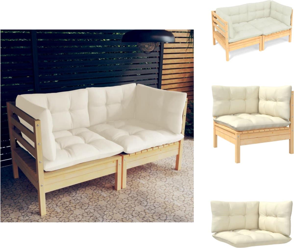 vidaxl 2 zitsbank 2 zitsbanken tweezitsbank tweezitsbanken tuinbank