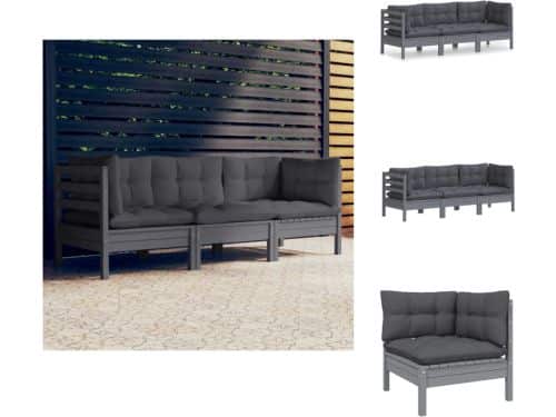 vidaXL 3-zitsbank - 3-zitsbanken - Driezitsbank - Driezitsbanken - Tuinbank