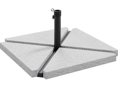 vidaXL 5-delige Set parasolvoeten voor in de tuin graniet en