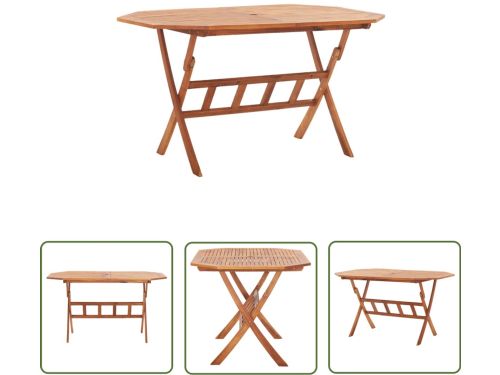 vidaXL Acacia Hout - Tuin Tafel - Tuintafel inklapbaar 135x85x75