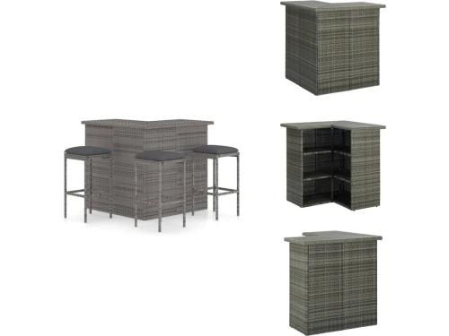 vidaXL Barset - Barsets - Tuinbarset - Tuinbarsets - 4-delige