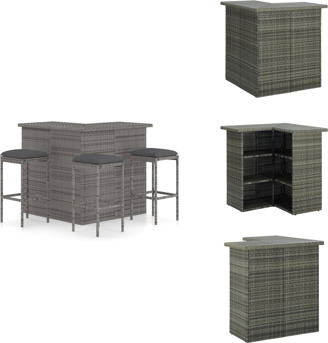 vidaxl barset barsets tuinbarset tuinbarsets 4 delige