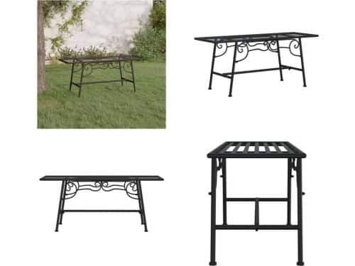 vidaXL Boombank 110 cm staal zwart - Boombank - Boombanken