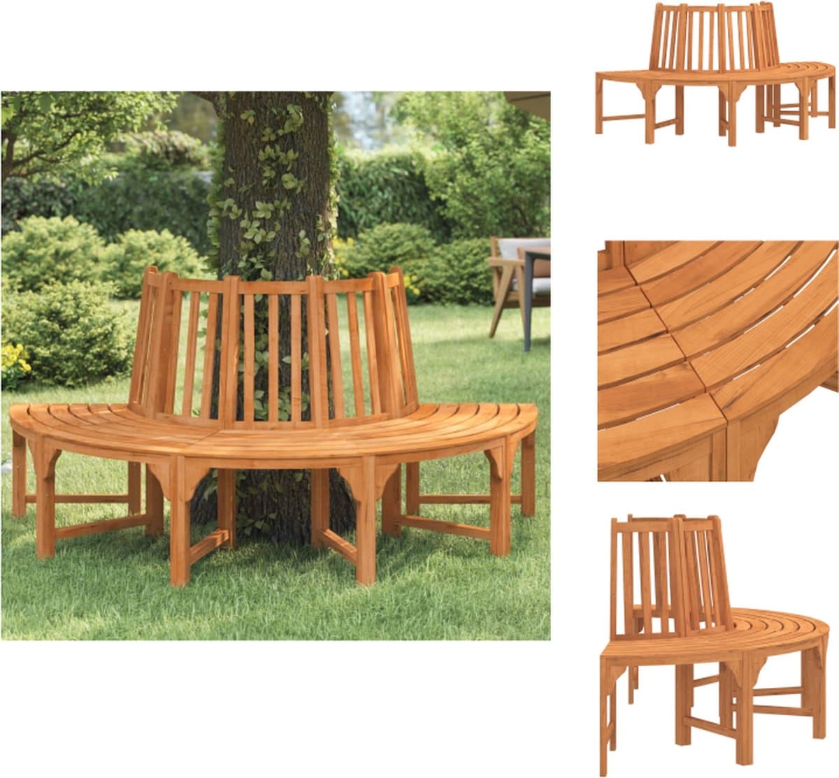 vidaxl boombank boombanken bank tuinbank boombank