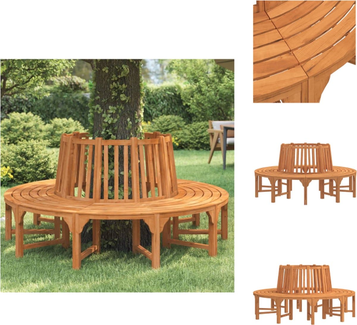 vidaxl boombank boombanken bank tuinbank boombank