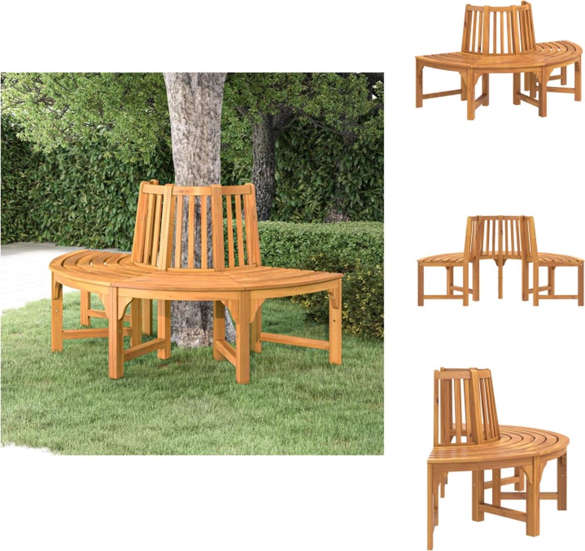 vidaxl boombank boombanken bank tuinbank boombank